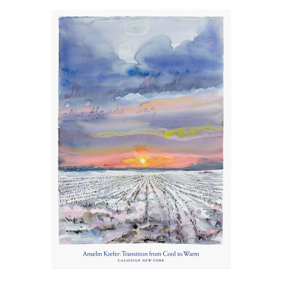 Anselm Kiefer: Transition from Cool to Warm Poster | Gagosian Shop