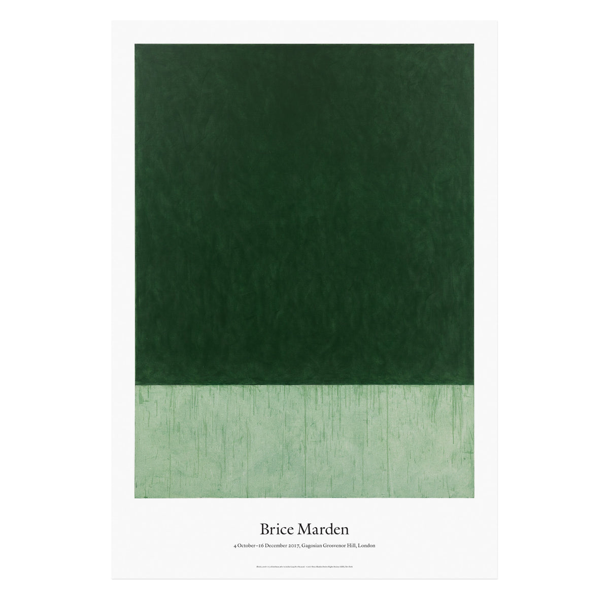 上品スタイル Brice Marden Blockx Poster | Gagosian Shop その他
