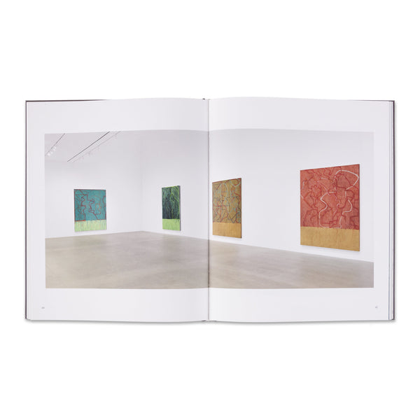 Interior spread of the book Brice Marden: These paintings are of themselves