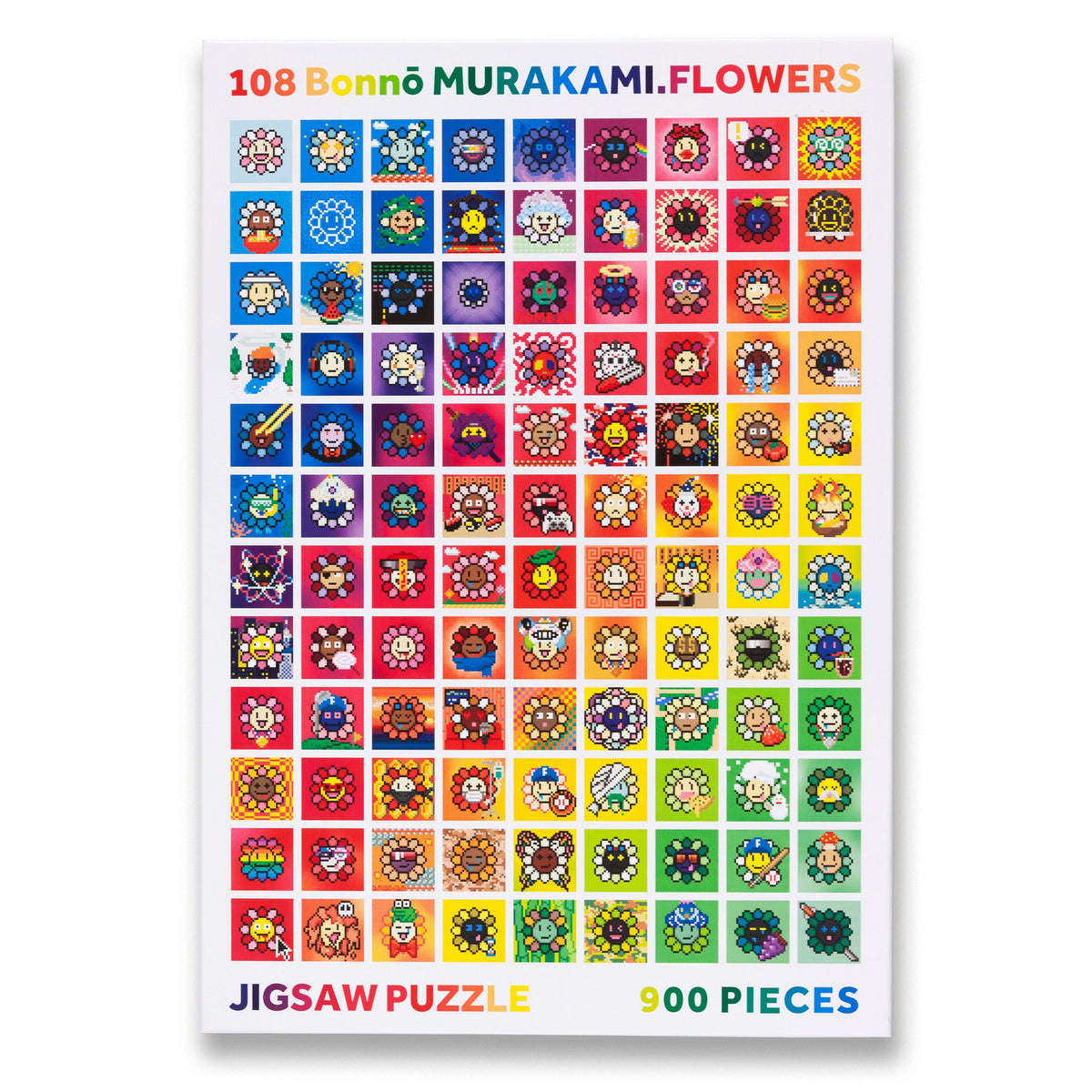 Takashi Murakami: 108 Bonnō Murakami.Flowers Jigsaw Puzzle