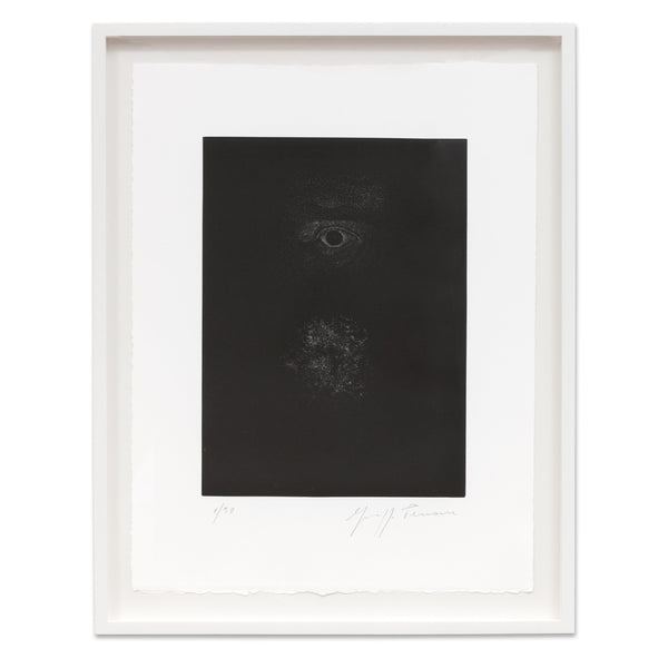Giuseppe Penone: Identity (Black) print in frame
