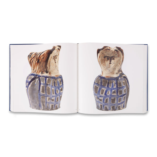 Interior spread of the book Ceramics by Picasso