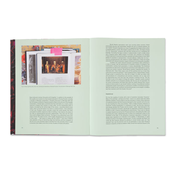 Interior spread of the book David Reed