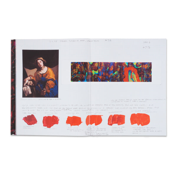 Interior spread of the book David Reed