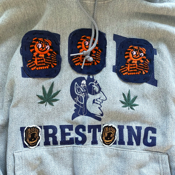 Detail of Darren Romanelli for Katz + Dogg Wrestling Hoodie