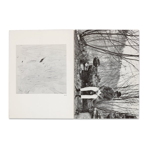 Interior spread of Cy Twombly 1965 Museum Haus Lange Krefeld rare book