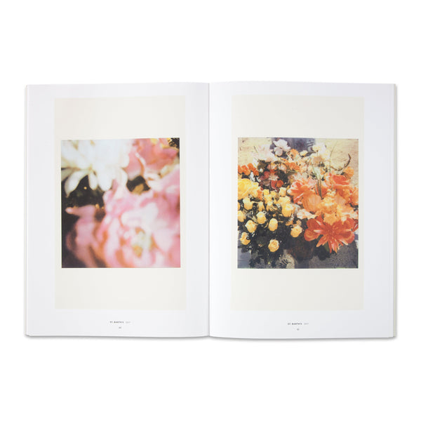 Interior spread of the book From State of Mind to the Tangible: A Photographic Cosmos of Cy Twombly