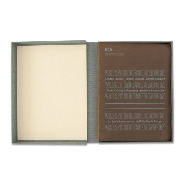 Live in Your Head: When Attitudes Become Form rare book in clamshell box