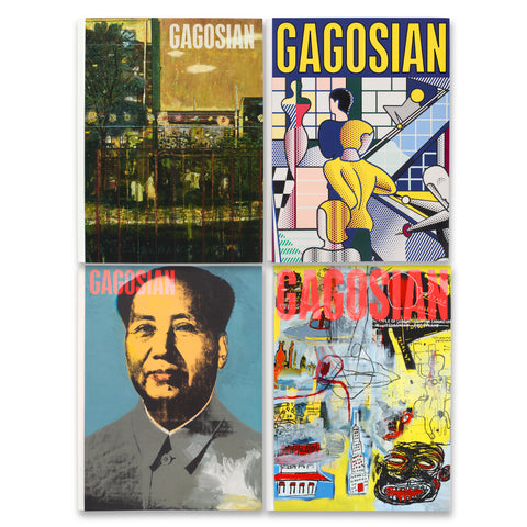 Covers of the four most recent issues of the Gagosian Quarterly