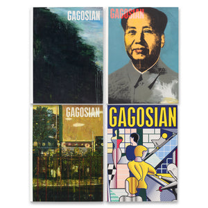 Covers of the four most recent issues of the Gagosian Quarterly