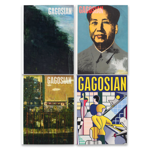 Covers of the four most recent issues of the Gagosian Quarterly