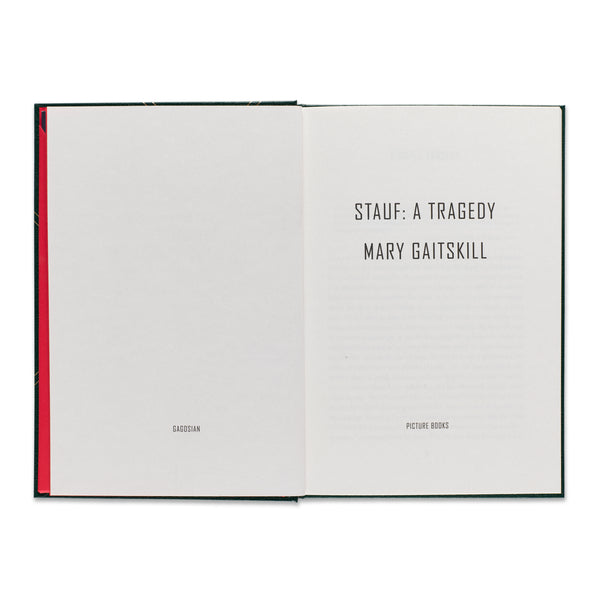 Title page of STAUF: A Tragedy / The Shift  book
