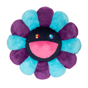 Front of Takashi Murakami: Flower Cushion (Blue/Purple)