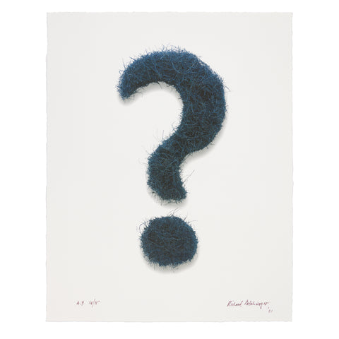 Richard Artschwager: Question Mark lithograph