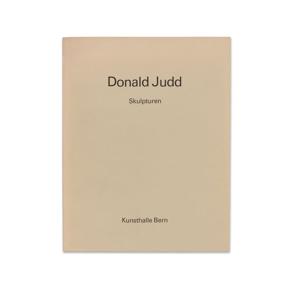 Cover of Donald Judd: Skulpturen rare book