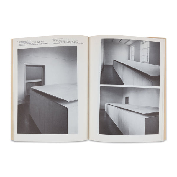 Interior spread of Donald Judd: Skulpturen rare book