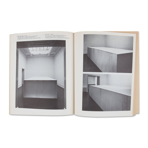 Interior spread of Donald Judd: Skulpturen rare book