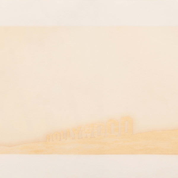Detail of Ed Ruscha: Pepto-Caviar Hollywood screen print