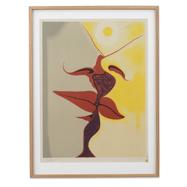Man Ray: Image a Deux Faces print in frame