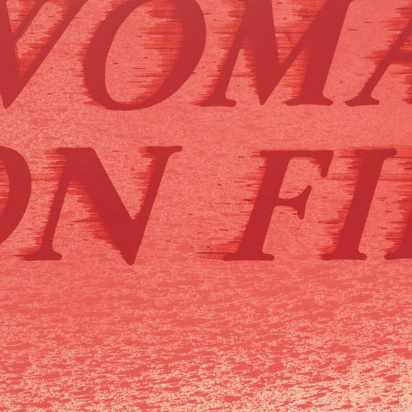 Detail of Ed Ruscha: WOMAN ON FIRE print