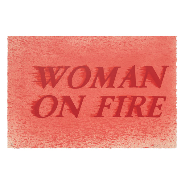 Ed Ruscha: WOMAN ON FIRE print