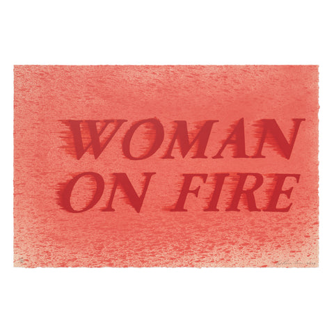 Ed Ruscha: WOMAN ON FIRE print