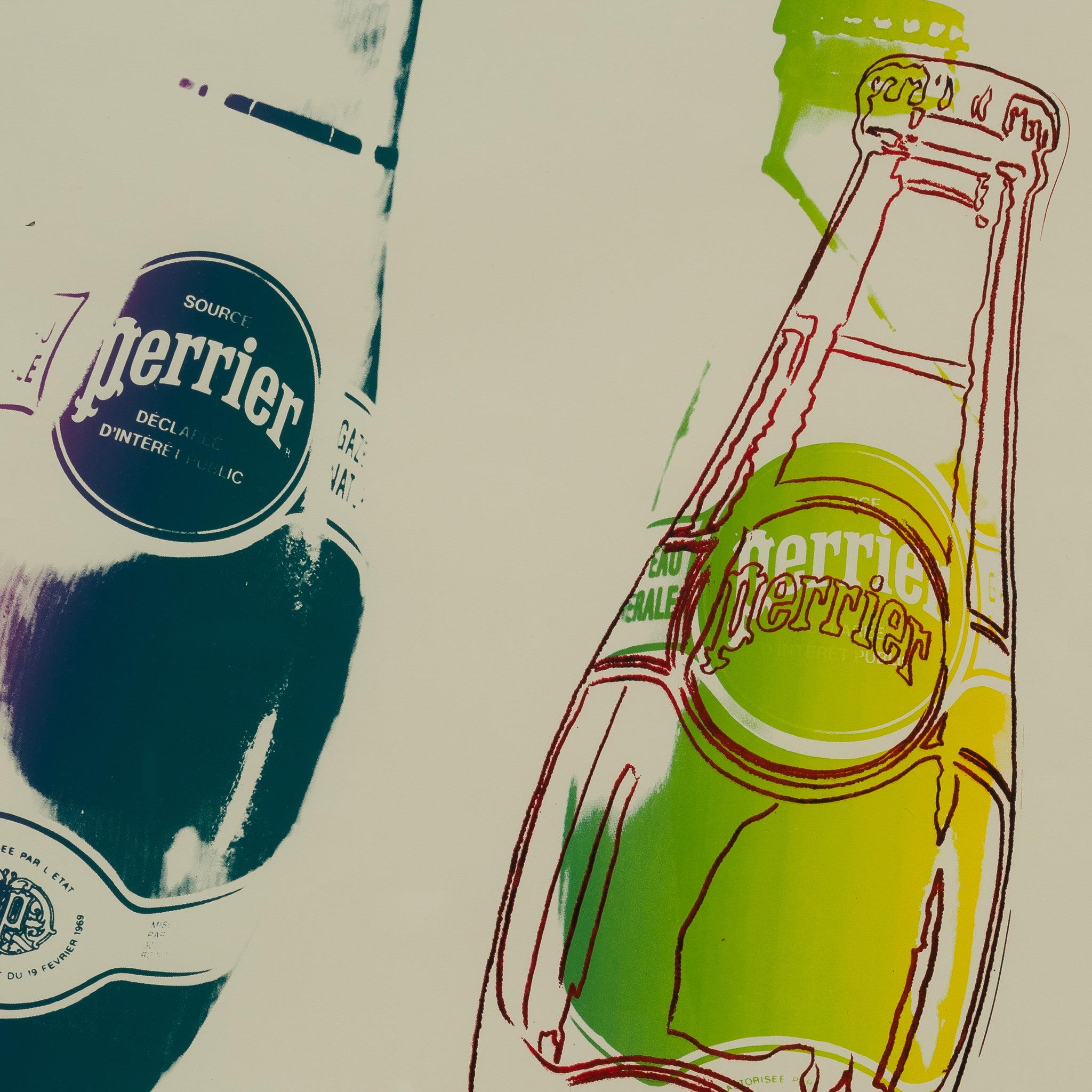 Three Perrier Bottles　Andy Warhol　poster Andy Warhol: Perrier Print | Gagosian Shop
