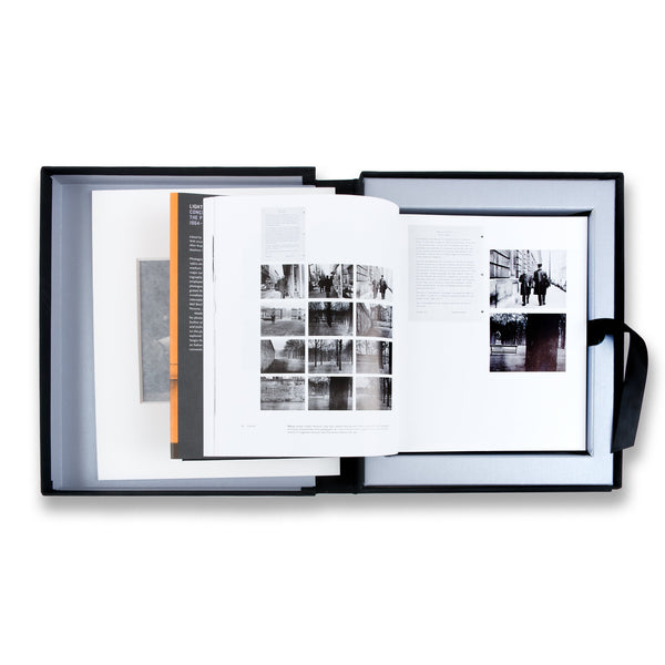 Interior spread of Light Years: Conceptual Art and the Photograph, 1964–1977 rare book in box
