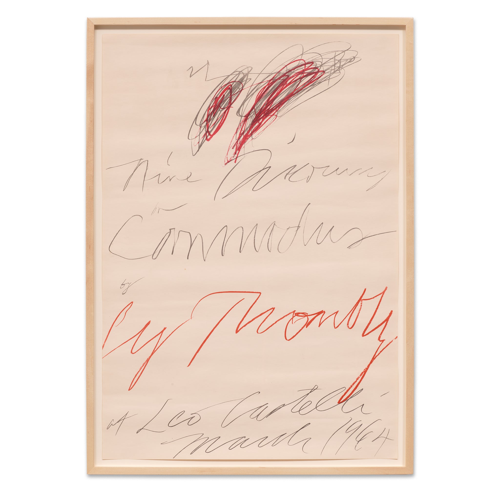 Cy Twombly: Nine Discourses on Commodus Vintage Poster | Gagosian Shop