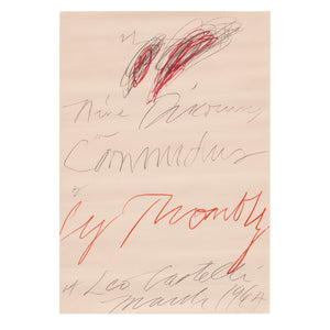 Cy Twombly: Nine Discourses on Commodus Vintage Poster | Gagosian Shop
