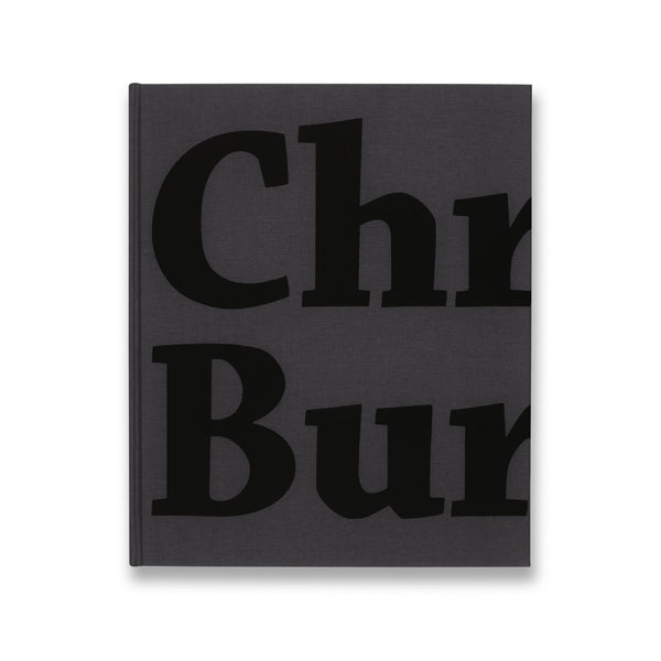 Front cover of the Chris Burden monograph