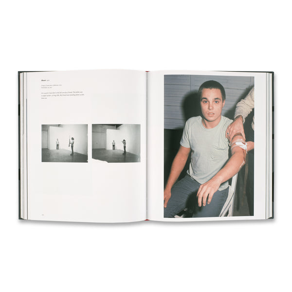 Interior spread of the Chris Burden monograph