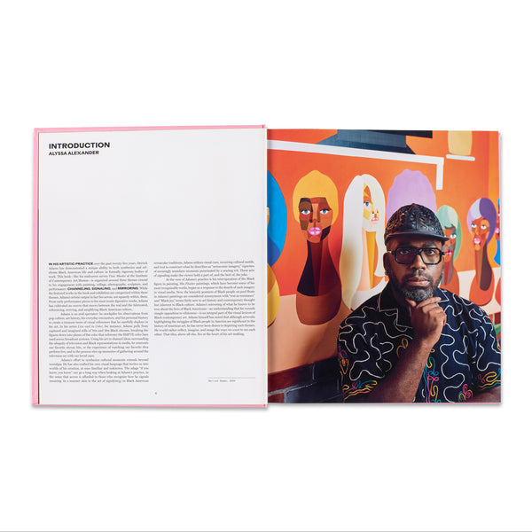 Interior spread of Derrick Adams monograph