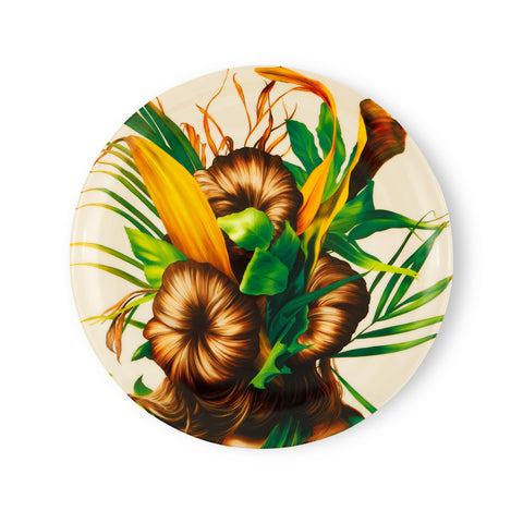 Dinner plate featuring artwork by Ewa Juszkiewicz