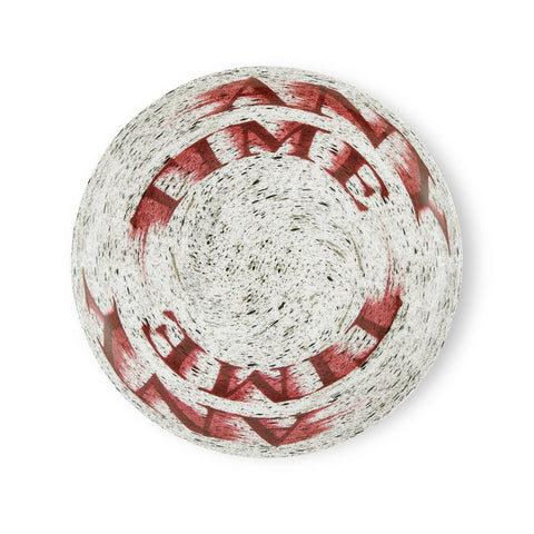 Dinner plate featuring artwork by Ed Ruscha