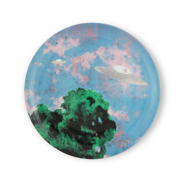 Dinner plate featuring artwork by Harold Ancart
