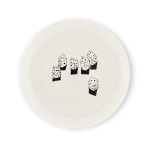 Dinner plate featuring artwork by Jonas Wood