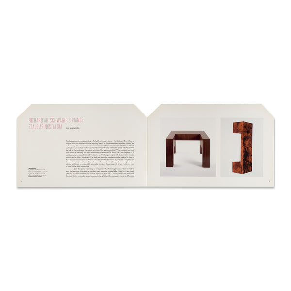 Interior spread of Richard Artschwager 2012 book