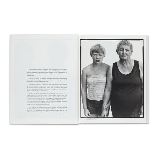 Interior spread of Richard Avedon: In the American West book