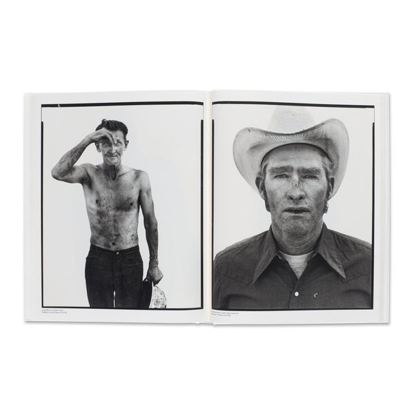 Interior spread of Richard Avedon: In the American West book