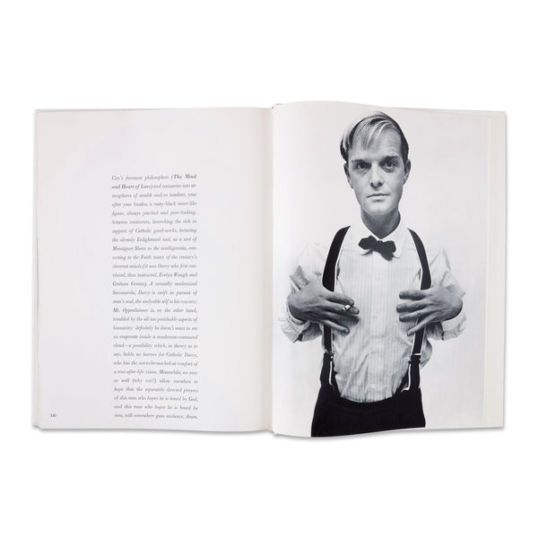 Interior spread of the Observations: Photographs by Richard Avedon, Comments by Truman Capote rare book