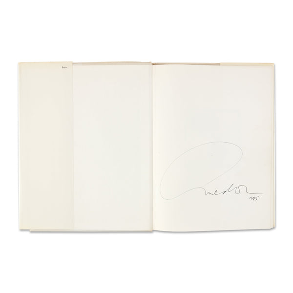 Signed title page of the Richard Avedon: Portraits rare book
