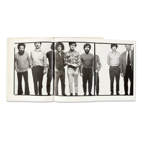 Foldout portrait of "The Chicago Seven" (1969) from Richard Avedon: Portraits rare book