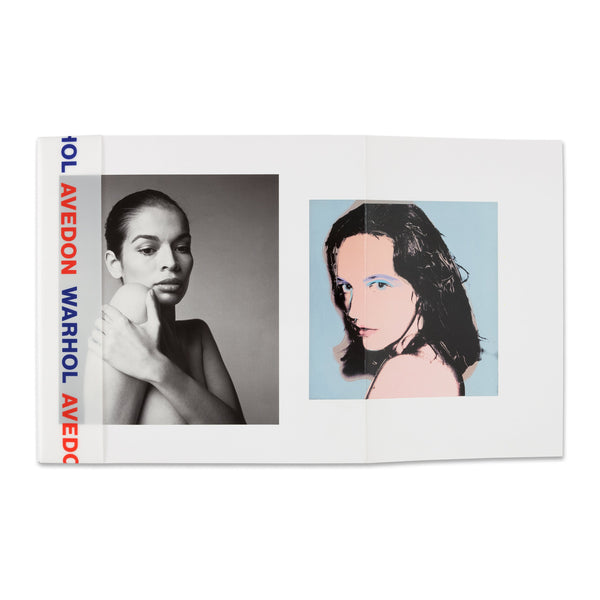 Fold out cover of Avedon Warhol book