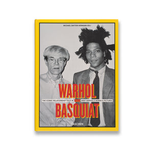 Cover of the book Warhol on Basquiat: The Iconic Relationship Told in Andy Warhol’s Words and Pictures with a dust jacket