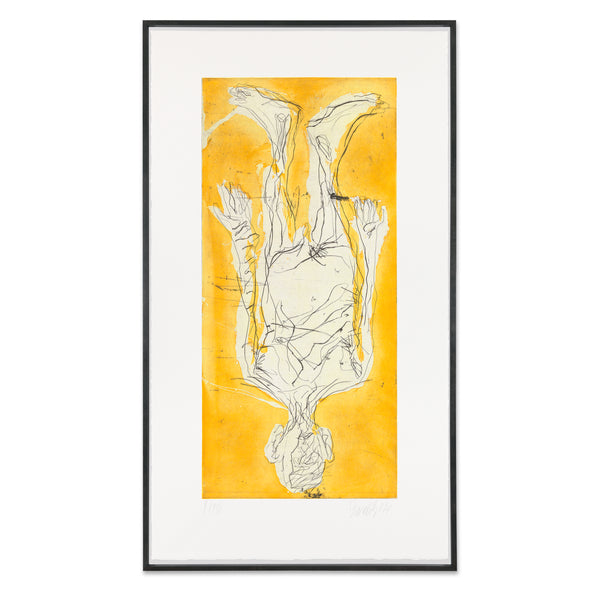 Georg Baselitz: Ohne Hose in Avignon VII print in frame