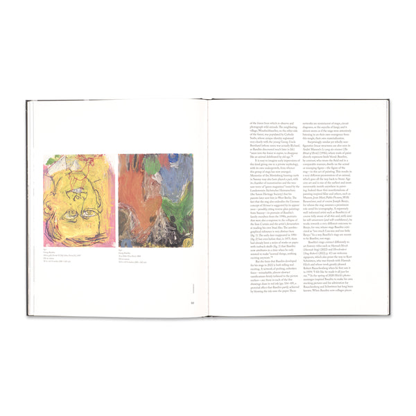 Interior spread of the book Georg Baselitz: The Painter in His Bed