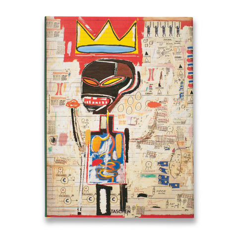 Cover of the dust jacket for the Jean-Michel Basquiat monograph