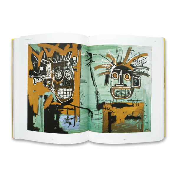 Interior spread of the Jean-Michel Basquiat monograph