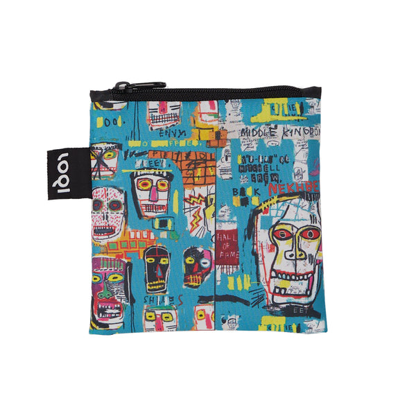 Small zippered pouch to store the Jean-Michel Basquiat: Skull Tote Bag
